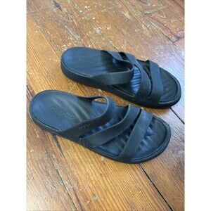 CROCS Getaway Strappy Women Sandals Slides Black Size 7